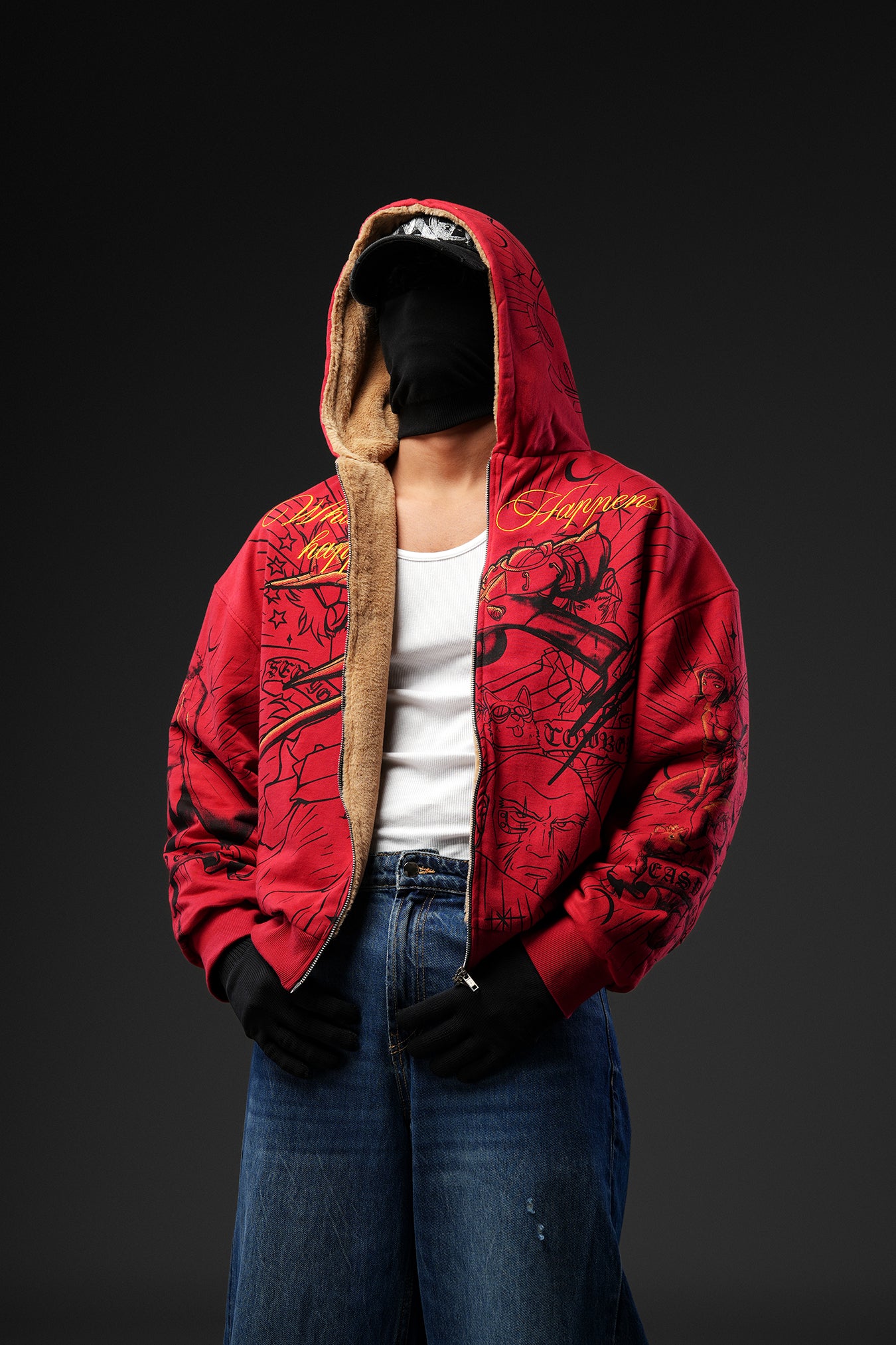 Sagacity Spaceboy Heavy Fur-Lined Streetwear Jacket